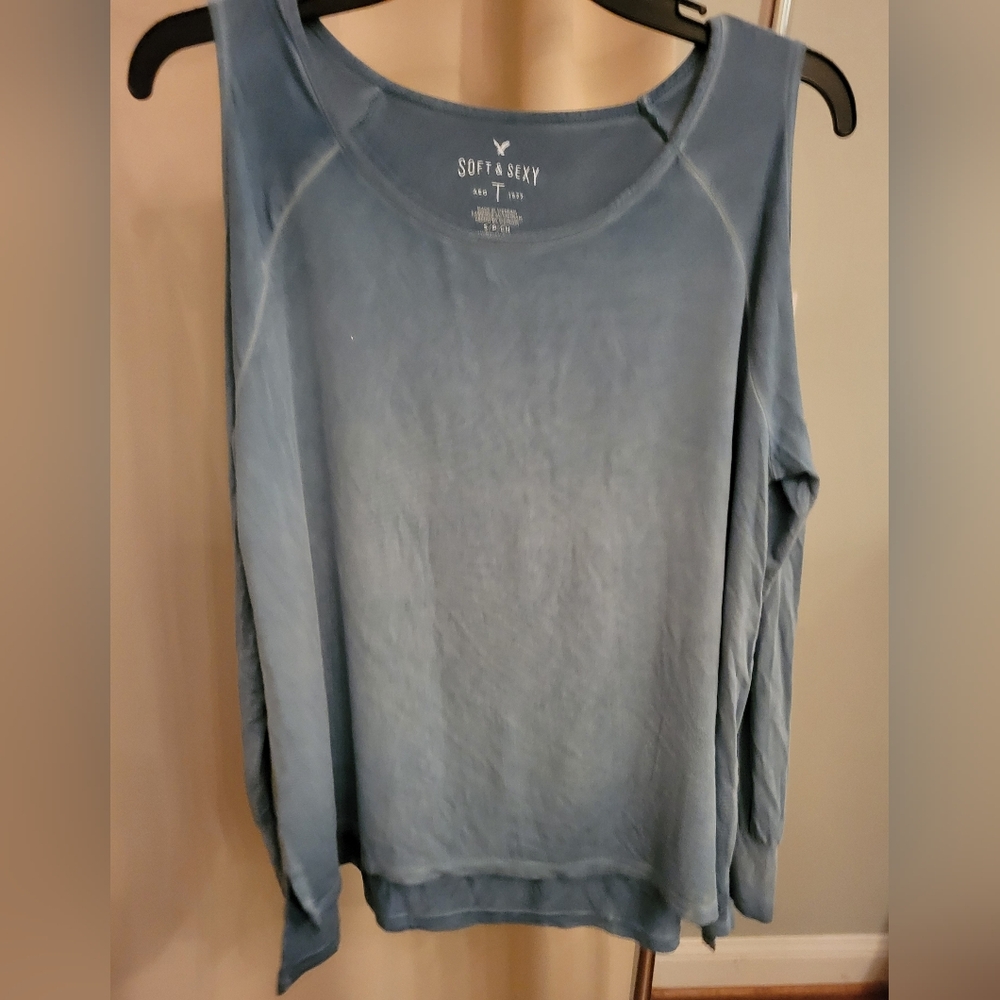Women's American Eagle soft and sexy Bluegreen Top
